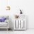Teamson Home Wooden Bathroom Floor Storage Cabinet Room Space Saver Organizer, White Perspective: top