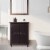 Elegant Home Fashions Wooden Bathroom Floor Storage Cabinet Room Space Saver Espresso Perspective: top