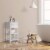 Elegant Home Fashions Wooden Bathroom Floor Storage Cabinet Space Saver Organizer, White Perspective: top