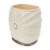Elegant Home Fashions Bathroom Waste Basket Jemma Ivory & Silver Gem AC13206 Perspective: top