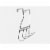 Elegant Home Fashions Bathroom Shower Hanger Hooks Towel Rack Chrome ESC-020 Perspective: top
