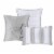 Madison Park Hampton 7 Piece Comforter Set, Queen, White Perspective: top