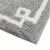 Madison Park Evan Cotton Tufted Washable Bath Mat, Luxury Solid Bathroom Rugs, 24X40, Grey Perspective: top
