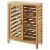 Pemberly Row 2 Door Linen Cabinet in Natural Perspective: top