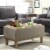 Pemberly Row Ottoman in Sandstone Perspective: top