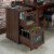 Bowery Hill Industrial Filing Cabinet in Vintage Walnut Perspective: top