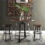 Carolina Classics Jamison Adjustable Bar Stool in Brown and Black Perspective: top