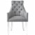 Brika Home Dining Chair in Light Gray (Set of 2) Perspective: top