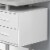 Levan Home L Shaped Corner Computer Desk in White and Gray Cement Perspective: top