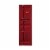 Bowery Hill Contemporary Metal Wardrobe Armoire with 1 Door in Red Perspective: top