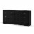 Levan Home Contemporary Wide 6 Drawer Double Bedroom Dresser in Black Perspective: top