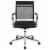 Scranton & Co Mid Back Leather Mesh Executive Swivel Office Chair in Black Perspective: top