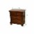 Galaxy Home Baltimore Wood Nightstand with Hidden Jewelry Drawer in Dark Walnut Perspective: top