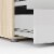 Levan Home Engineered Wood 8 Drawer Double Dresser in Oak/White High Gloss Perspective: top