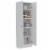 Levan Home Modern Engineered Wood Tall Utility Storage Cabinet/ Pantry in White Perspective: top