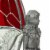 Set of 2 Kneeling Fairies Pewter Figurines Decor Sculptures Mythical Accessories Perspective: top