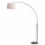 SAFAVIEH Polaris Arc Floor Lamp | Chrome | Perspective: top