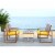 Safavieh Ozark Wood 4 Piece Set in Brown and Yellow Perspective: top