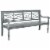 Safavieh Karoo Classic Garden Bench in Ash Gray Perspective: top