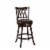 Bowery Hill 31 Swivel Bar Stool in Cherry and Brown Perspective: top