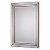 Bowery Hill Grooved Metal Mirror in Metallic Bronze Perspective: top