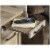 Set of 2 End Table/ Side Table with Pull-Out Shelf and One Drawer in Lintel Oak Perspective: top