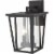 Z-Lite Seoul 2 Light 15  Clear Glass Aluminum Outdoor Wall Sconce in Black Perspective: top