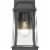 Z-Lite Millworks Clear Glass Aluminum Outdoor Wall Sconce in Black Perspective: top