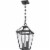 Z-Lite Talbot 3 Light 18  Clear Glass Stainless Steel Outdoor Pendant in Black Perspective: top