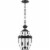 Z-Lite Westover 2 Light Clear Glass Brass Outdoor Chain Mounted Pendant in Black Perspective: top