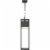 Z-Lite Barwick 27  Etched Glass Aluminum Outdoor LED Pendant in Black Perspective: top