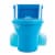 Kidsmania Sour Flush Blue Raspberry Flavored Lollipop Candy Perspective: top