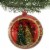Holiday Ornament Jewel-Tide Bottle Brush Tree Ball Diorama Glittered Lc0663 Red Perspective: top