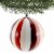 Holiday Ornament Tonal Pinwheel Bauble Christmas Candy Ball Stripes Go6824r Perspective: top