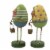 Lori Mitchell Eggland's Best Duo Polyresin Easter Crazy Socks Baskets 80059. Perspective: top