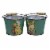Easter Happy Easter Buckets Set / 5 Tin Basket Decorate Retro Duck Lamb 105052 Perspective: top