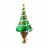 Blu Bom Christmas Mushroom Clip On Glass Ornament Decorated Fungus 2021-236 Perspective: top