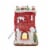 Christmas Gingerbread House With Led Clay Table Top Lighted Gbj0021 Red Perspective: top
