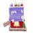 Christmas Gingerbread House With Led Clay Table Top Lighted Gbj0021 Purple Perspective: top