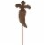 Home & Garden Vegetable Garden Marker Metal Stake Summer S22049 Carrot Perspective: top