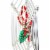Santa Land The Beaded Christmas Spider Glass Ornament Web Czech Luck 21R1020 Perspective: top