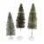 Christmas Gray Rainbow Trees Plastic Set Of 6 Bottle Brush Ms427gy Perspective: top
