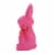 Easter Flocked Button Nose Rabbit Spring Decoration Bunny Fuzzy Wh0133 Hot Pink Perspective: top