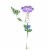 Home & Garden Flower Top Rain Guage Metal Yard Decor Stake Ge410 Purple Perspective: top