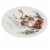 Tabletop Stag Snack/Dessert Plate Dolomite Christmas Poinsettia Mx181403 Perspective: top