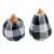 Tabletop Pumpkin Salt And Pepper Shaker Dolomite Halloween Fall H8400 Black Perspective: top