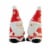 Tabletop Santa Salt & Pepper Shaker Set Christmas Claus Y1321 Snowflake Perspective: top