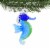 Holiday Ornament Festive Seahorse Artglass Small Marine Fish Orn74942 Blue Perspective: top