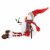 Christmas Snowman Shelf Sitter Polyester Winter Bead Legs Ex21194 Pointed Perspective: top