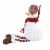 Christmas Snowman Shelf Sitter Polyester Winter Bead Legs Ex21194 Flaps Perspective: top